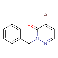 Chemical structure of 2-benzyl-4-bromo-2,3-dihydropyridazin-3-one - CSSB00011097361