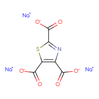 Chemical structure of trisodium 1,3-thiazole-2,4,5-tricarboxylate - CSSB06256046120