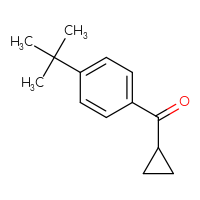 Chemical structure of (4-tert-butylphenyl)(cyclopropyl)methanone - CSSB00011219970
