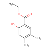 Chemical structure of ethyl 2-hydroxy-4,5-dimethylbenzoate - CSSB00010676296