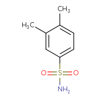 Chemical structure of 3,4-dimethylbenzene-1-sulfonamide - CSSB00000164540