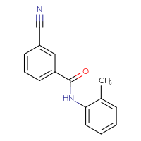 Chemical structure of 3-cyano-N-(2-methylphenyl)benzamide - CSSB00020650825