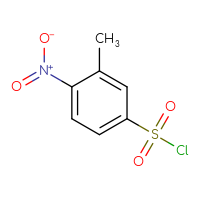 Chemical structure of 3-methyl-4-nitrobenzene-1-sulfonyl chloride - CSSB00000756168