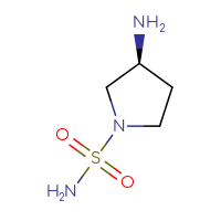Chemical structure of (3S)-3-aminopyrrolidine-1-sulfonamide - CSSB00013771175