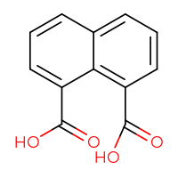 Chemical structure of naphthalene-1,8-dicarboxylic acid - CSSB00000239892