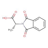 Chemical structure of (2R)-2-(1,3-dioxo-2,3-dihydro-1H-isoindol-2-yl)propanoic acid - CSSB00015497117