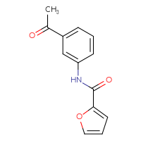 Chemical structure of N-(3-acetylphenyl)furan-2-carboxamide - CSSB00017351210