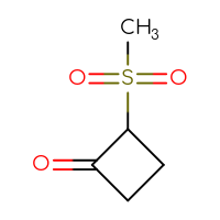 Chemical structure of 2-methanesulfonylcyclobutan-1-one - CSSB00015821659
