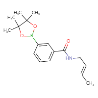Chemical structure of N-[(2E)-but-2-en-1-yl]-3-(4,4,5,5-tetramethyl-1,3,2-dioxaborolan-2-yl)benzamide - CSSB02148211425