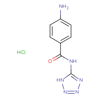 Chemical structure of 4-amino-N-(1H-1,2,3,4-tetrazol-5-yl)benzamide hydrochloride - CSSB00016615577