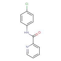 Chemical structure of N-(4-chlorophenyl)pyridine-2-carboxamide - CSSB00000001772