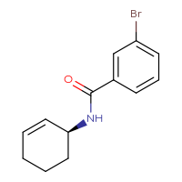 Chemical structure of 3-bromo-N-[(1S)-cyclohex-2-en-1-yl]benzamide - CSSB02498223901