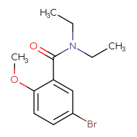 Chemical structure of 5-bromo-N,N-diethyl-2-methoxybenzamide - CSSB00005967712