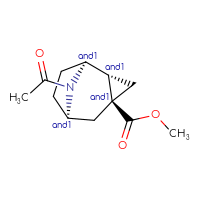 Chemical structure of rac-methyl (1R,2S,4R,6S)-9-acetyl-9-azatricyclo[4.2.1.0²,⁴]nonane-4-carboxylate - CSSB21444811918