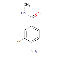 Chemical structure of 4-amino-3-fluoro-N-methylbenzamide - CSSB00011728561