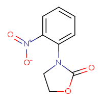 Chemical structure of 3-(2-nitrophenyl)-1,3-oxazolidin-2-one - CSSB00000029975