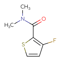 Chemical structure of 3-fluoro-N,N-dimethylthiophene-2-carboxamide - CSSB00015109071