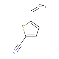 Chemical structure of 5-ethenylthiophene-2-carbonitrile - CSSB00009845802