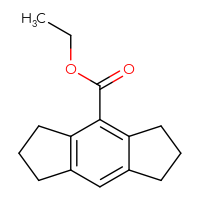 Chemical structure of ethyl 1,2,3,5,6,7-hexahydro-s-indacene-4-carboxylate - CSSB02163746606