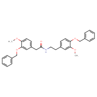 Chemical structure of N-{2-[4-(benzyloxy)-3-methoxyphenyl]ethyl}-2-[3-(benzyloxy)-4-methoxyphenyl]acetamide - CSSB06633789301