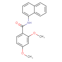 Chemical structure of 2,4-dimethoxy-N-(naphthalen-1-yl)benzamide - CSSB00046198729