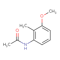 Chemical structure of N-(3-methoxy-2-methylphenyl)acetamide - CSSB00000091710