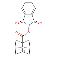 Chemical structure of 1,3-dioxo-2,3-dihydro-1H-isoindol-2-yl tricyclo[3.3.1.0³,⁷]nonane-3-carboxylate - CSSB06258921814