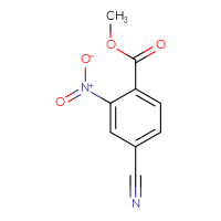 Chemical structure of methyl 4-cyano-2-nitrobenzoate - CSSB00044801931