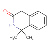 Chemical structure of 1,1-dimethyl-1,2,3,4-tetrahydroisoquinolin-3-one - CSSB00010508389