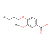 Chemical structure of 4-butoxy-3-methoxybenzoic acid - CSSB00000182827