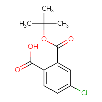 Chemical structure of 2-[(tert-butoxy)carbonyl]-4-chlorobenzoic acid - CSSB00102880940