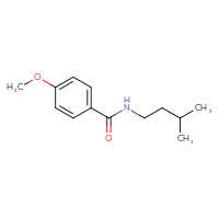 Chemical structure of 4-methoxy-N-(3-methylbutyl)benzamide - CSSB00000002916