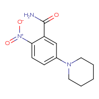 Chemical structure of 2-nitro-5-(piperidin-1-yl)benzamide - CSSB00020628579