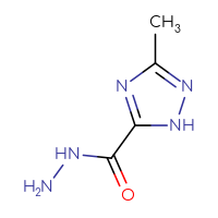 Chemical structure of 3-methyl-1H-1,2,4-triazole-5-carbohydrazide - CSSB00012738596