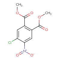 Chemical structure of 1,2-dimethyl 4-chloro-5-nitrobenzene-1,2-dicarboxylate - CSSB06633783880