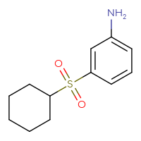 Chemical structure of 3-(cyclohexanesulfonyl)aniline - CSSB00006317159