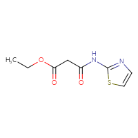 Chemical structure of ethyl 2-[(1,3-thiazol-2-yl)carbamoyl]acetate - CSSB00000058605