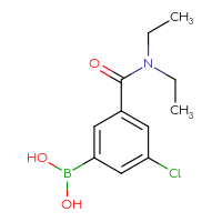 Chemical structure of [3-chloro-5-(diethylcarbamoyl)phenyl]boronic acid - CSSB00020606672