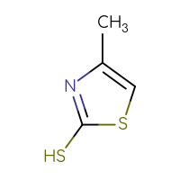 Chemical structure of 4-methyl-1,3-thiazole-2-thiol - CSSB00000212185
