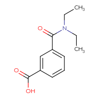 Chemical structure of 3-(diethylcarbamoyl)benzoic acid - CSSB00011298780