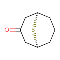 Chemical structure of (1R,5S)-9-thiabicyclo[3.3.1]nonan-3-one - CSSB21043417657