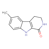 Chemical structure of 6-methyl-1H,2H,3H,4H,9H-pyrido[3,4-b]indol-1-one - CSSB00009990667