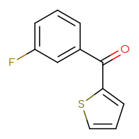 Chemical structure of (3-fluorophenyl)(thiophen-2-yl)methanone - CSSB00011267910