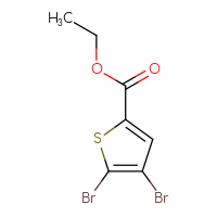 Chemical structure of ethyl 4,5-dibromothiophene-2-carboxylate - CSSB00000171745