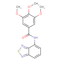 Chemical structure of N-(2,1,3-benzothiadiazol-4-yl)-3,4,5-trimethoxybenzamide - CSSB00046246844