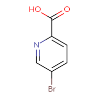 Chemical structure of 5-bromopyridine-2-carboxylic acid - CSSB00000748588