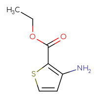 Chemical structure of ethyl 3-aminothiophene-2-carboxylate - CSSB00011450961