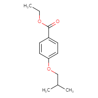 Chemical structure of ethyl 4-(2-methylpropoxy)benzoate - CSSB00000170799