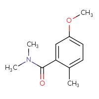 Chemical structure of 5-methoxy-N,N,2-trimethylbenzamide - CSSB00035278208