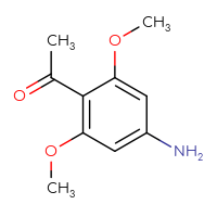 Chemical structure of 1-(4-amino-2,6-dimethoxyphenyl)ethan-1-one - CSSB00009957043
